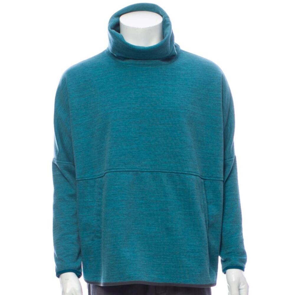 The North Face Slacker Poncho Sweatshirt - teal, size S/M